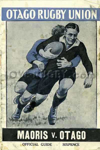 1927 Otago v New Zealand Maori  Rugby Programme